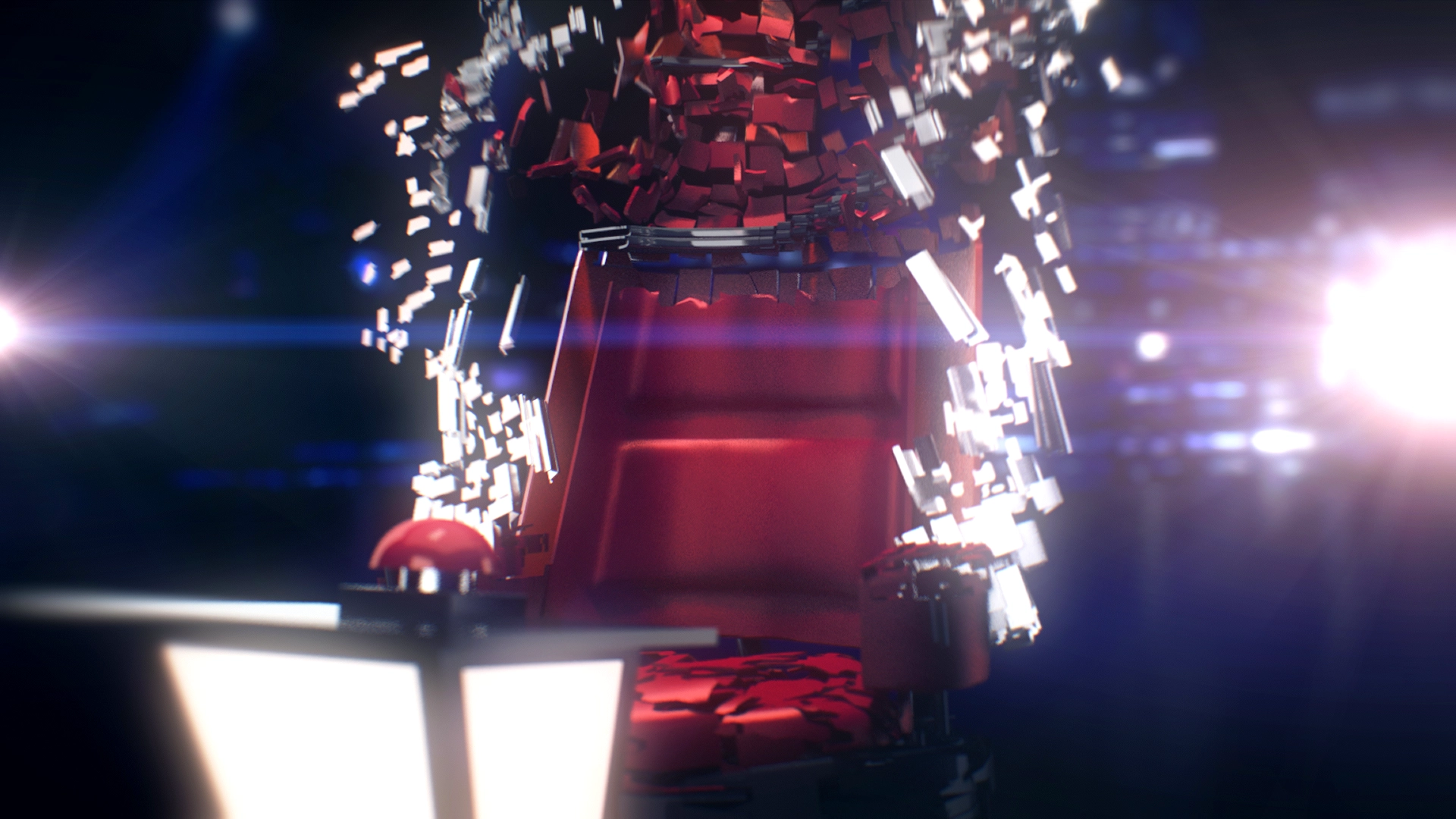 The Voice — coach's chair fully revealed, final animation frame